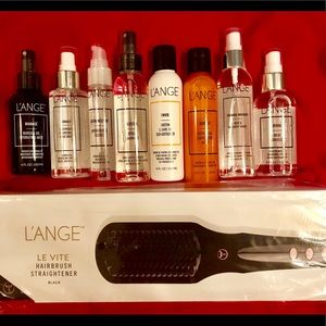 New in box L’ange straightening brush and product